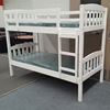 Picture of Miki Bunk Bed with Mattresses Single Solid Hardwood White Colour