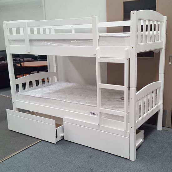 Furniture Place Miki King Single Bunk Bed With Drawers And