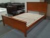 Picture of Kaylee Queen Bed Solid Hardwood  Antique Oak Colour Malaysian Made