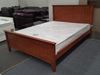 Picture of Kaylee Queen Bed Solid Hardwood  Antique Oak Colour Malaysian Made