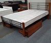 Picture of Topaz Queen Bed Solid Construction Antique Oak-Black Malaysian Made