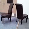 Picture of Vera Dining Chair Brown PU Leather Dark Legs