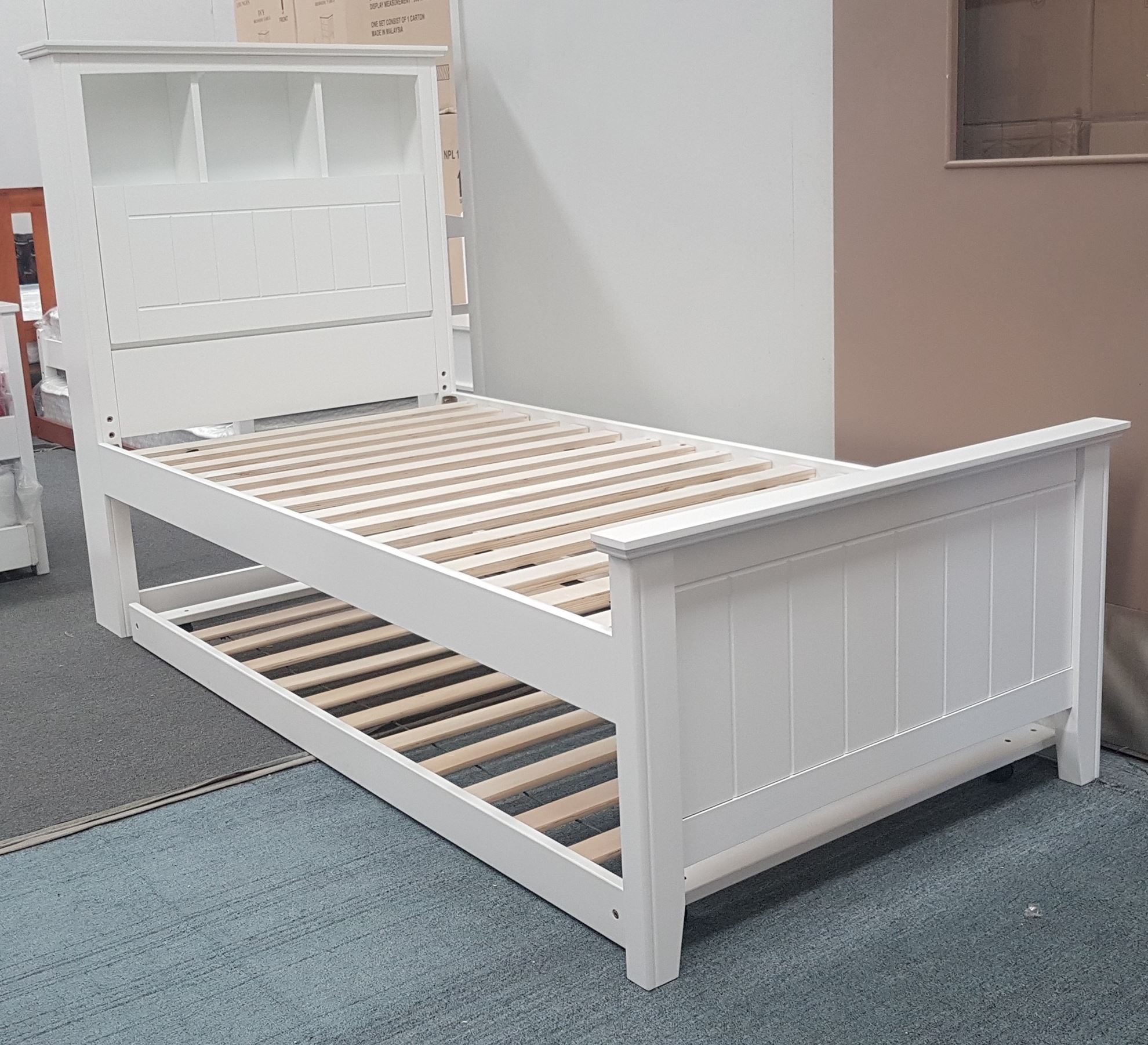 Kaylee Single Bed Box Headboard, How Much Is A Single Bed Frame