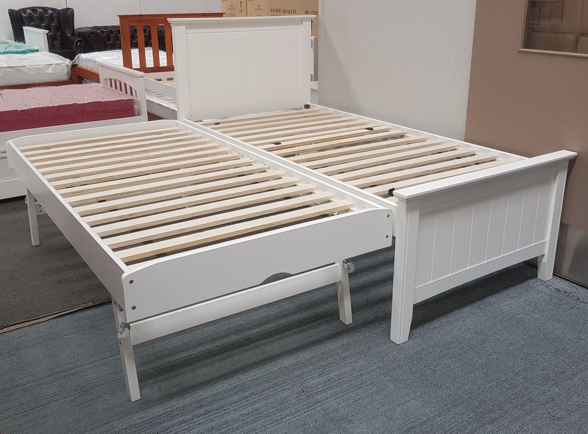 single bed frame trundle