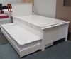 Picture of Eddie Single Bed Pop Up Trundle Solid Hardwood White Malaysian