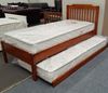 Picture of Chloe Single Bed Adjustable Base Height Antique Oak Malaysian Made