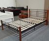 Picture of Topaz Double  Bed Solid Construction Antique Oak-Black Malaysian Made