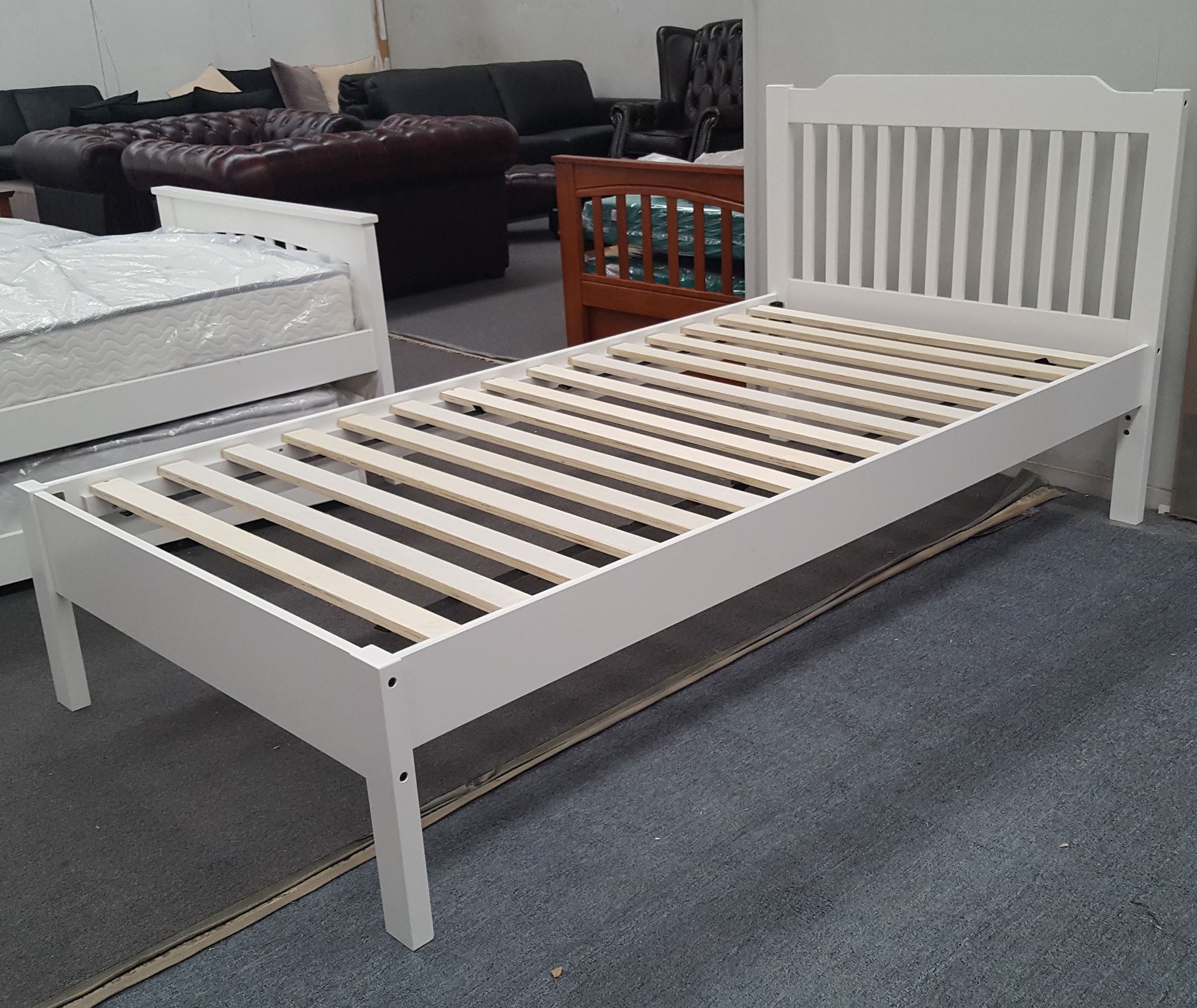Chloe Single Bed Adjustable Base Height, King Size Bed Frame Height