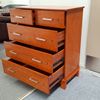 Picture of WHIO Tallboy 5 Drawer Fully Assembled Oak Malaysian Made