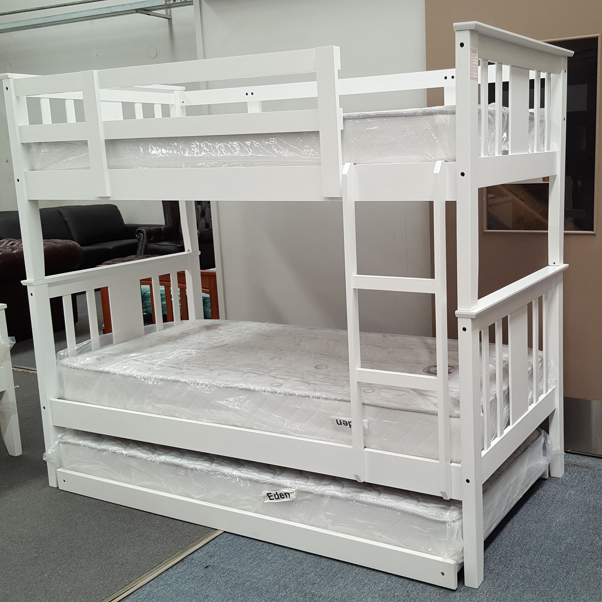 Holly Bunk Bed Single Solid Hardwood, Holly Bunk Bed