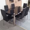Picture of Melody Dining Table Black Tempered Glass 1500mm X 900mm (Table Only)
