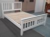 Picture of Holly Double Bed Solid Hardwood White Malaysian Made