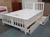 Picture of Holly Double Bed Solid Hardwood White Malaysian Made