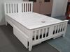 Picture of Holly Double Bed Solid Hardwood White Malaysian Made