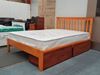 Picture of SH1 Queen Bed Solid Hardwood Honey Oak Colour Malaysian Made