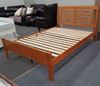Picture of Jolie Double Bed Solid Hardwood Honey Oak Malaysian Made