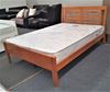 Picture of Jolie Double Bed Solid Hardwood Honey Oak Malaysian Made