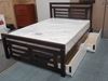 Picture of Ashley  Double Bed Solid Hardwood Wenge Malaysian