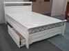 Picture of Flora Super King Bed Solid Hardwood White Malaysian Made