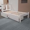 Picture of Grace Single Bed with Mattress Solid Hardwood White Malaysian Made