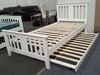 Picture of Holly  Single Bed with Mattress Solid Hardwood White Malaysian Made