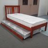 Picture of Grace  Single Bed with Trundle Solid Hardwood Oak Malaysian Made