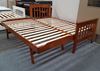 Picture of Cooper Single Bed Solid Hardwood with Pop Up Trundle Oak Malaysian Made