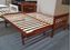 Picture of Cooper Solid Hardwood Single Bed with Pop-Up Trundle – Oak Sleek Design | Made in Malaysia