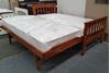 Picture of Cooper Single Bed Solid Hardwood with Pop Up Trundle Oak Malaysian Made