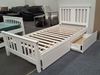 Picture of Holly  King Single Bed Solid Hardwood White Malaysian Made