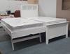 Picture of Kaylee King Single Bed Box Headboard Solid Hardwood White Malaysian Made