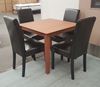 Picture of Alba Dining Table Wooden Slab 900X900mm Walnut Malaysian Made (Table only)
