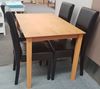 Picture of Alba Dining Table Wooden Slab 750X1200mm Beech Malaysian Made (Table only)