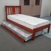 Picture of Grace Single Bed with Trundle Mattresses Solid Hardwood Oak Malaysian Made