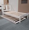 Picture of Grace King Single Bed  with Mattress Solid Hardwood White Malaysian Made