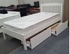Picture of Chloe Single Bed Adjustable Base Height with Drawers Mattress White Malaysian Made