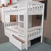 Picture of Miki Higher Solid Hardwood Bunk Bed – Single (White) | Premium & Durable Design
