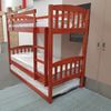 Picture of Miki Higher Solid Hardwood Bunk Bed with Trundle– Single (Antique Oak) | Premium & Durable Design