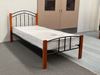 Picture of Jenny Single Bed with Mattress Solid Construction Oak-Black Malaysian Made