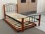 Picture of Jenny Single Bed with Trundle Solid Construction Oak-Black Malaysian Made