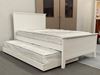 Picture of Eddie King Single Bed Solid Hardwood White Malaysian Made