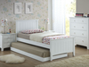Picture of Eddie King Single Bed with Mattress Solid Hardwood White Malaysian Made