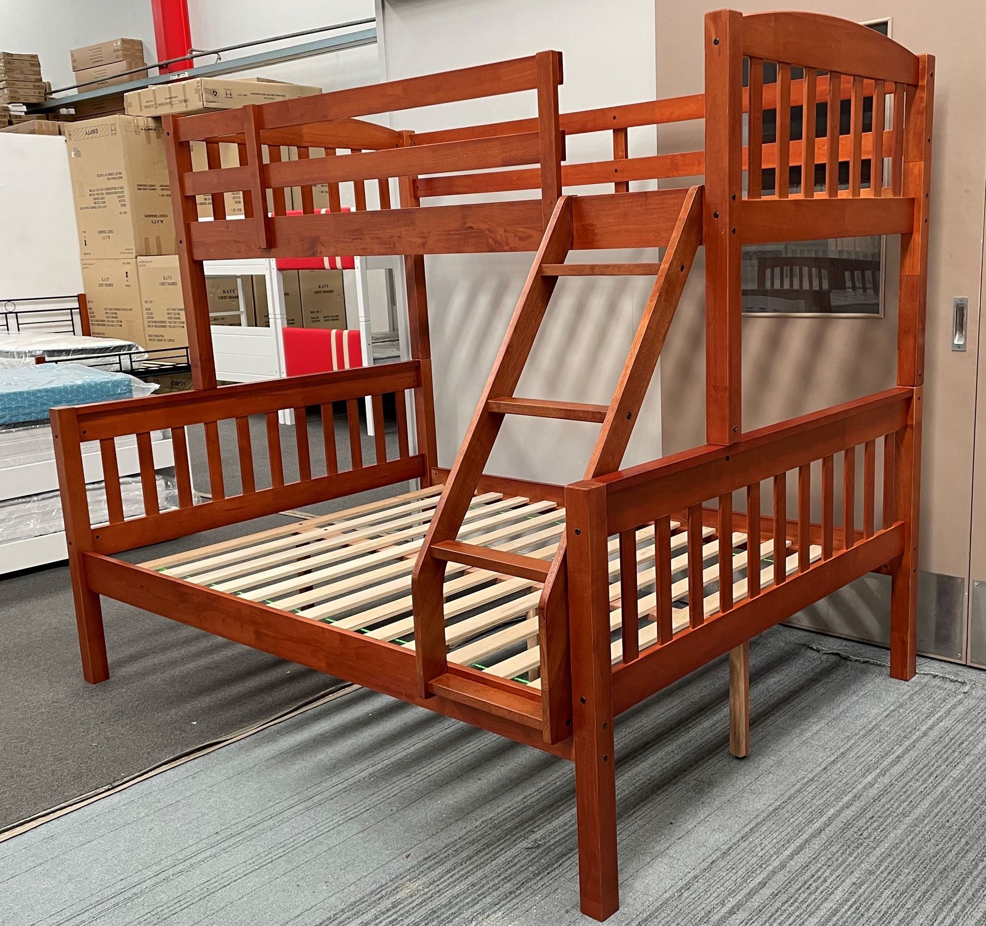 Furniture Place NZ Miki Bunk Bed with Mattresses Queen King Single