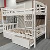 Picture of Miki Higher Solid Hardwood King Single Bunk Bed with Mattresses (White) | Premium & Durable