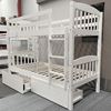 Picture of Miki Bunk Bed Single with Mattresses Solid Hardwood White Malaysian Made