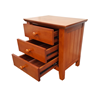 Picture of Ivy Bedside Table 3 Drawer Fully Assembled Antique Oak Malaysian Made (22.5kg Weight)