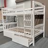 Picture of Miki Higher King Single Bunk Bed with Drawers Mattresses Solid Hardwood White