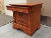 Picture of Anna Bedside Table 3 Drawer Fully Assembled Oak Malaysian (30kg Weight)