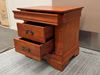 Picture of Anna Bedside Table 3 Drawer Fully Assembled Oak Malaysian (30kg Weight)