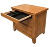 Picture of Hartlepool Bedside Table 3 Drawer Fully Assembled Ori Oak Colour Malaysian Made (25kg Weight)